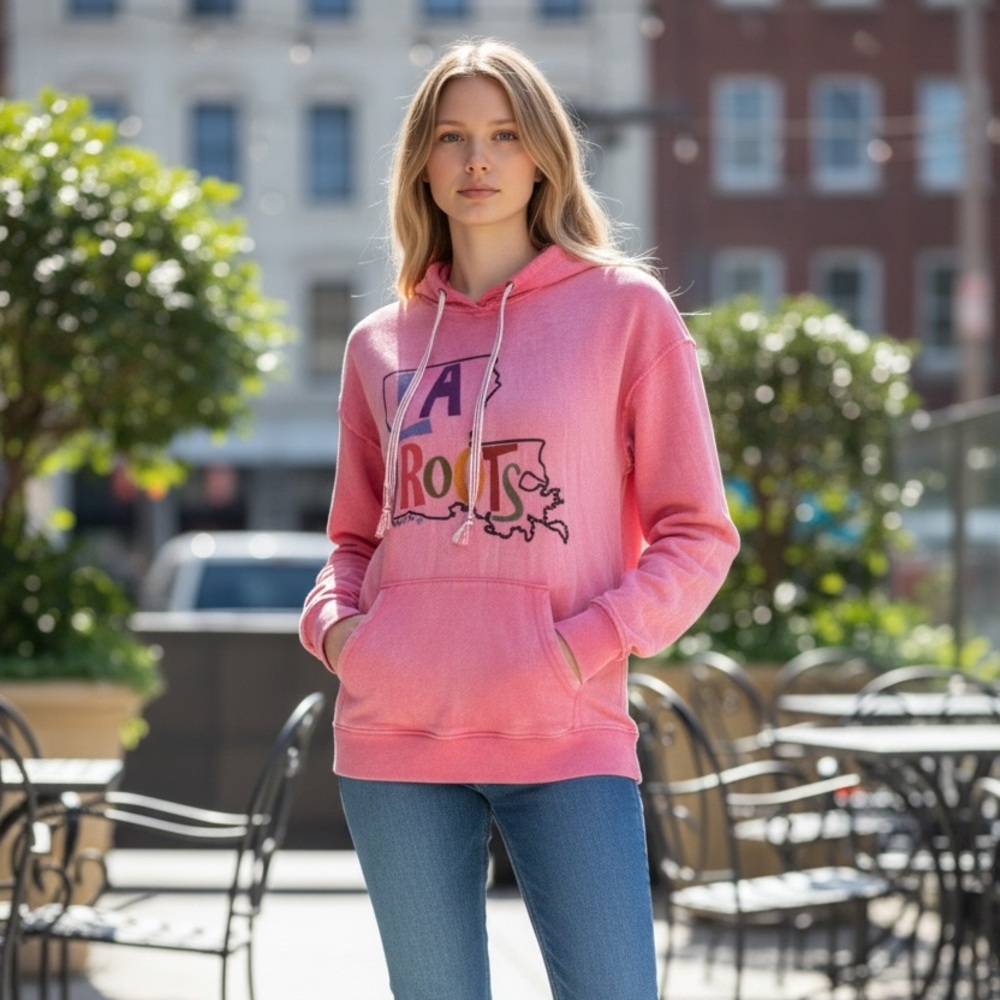 MV Sport Pink Long Sleeve Hoodie